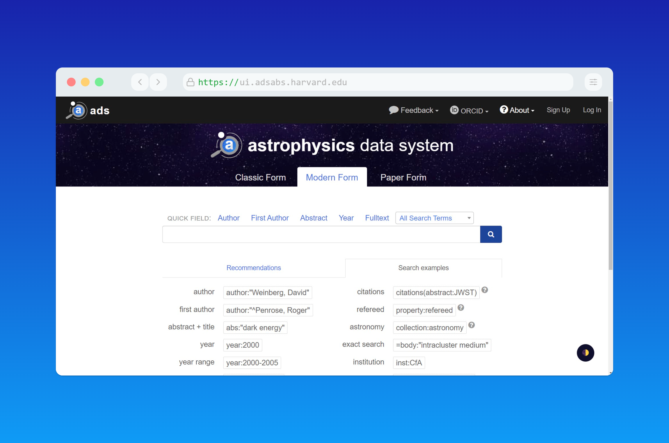 Astrophysics Data System